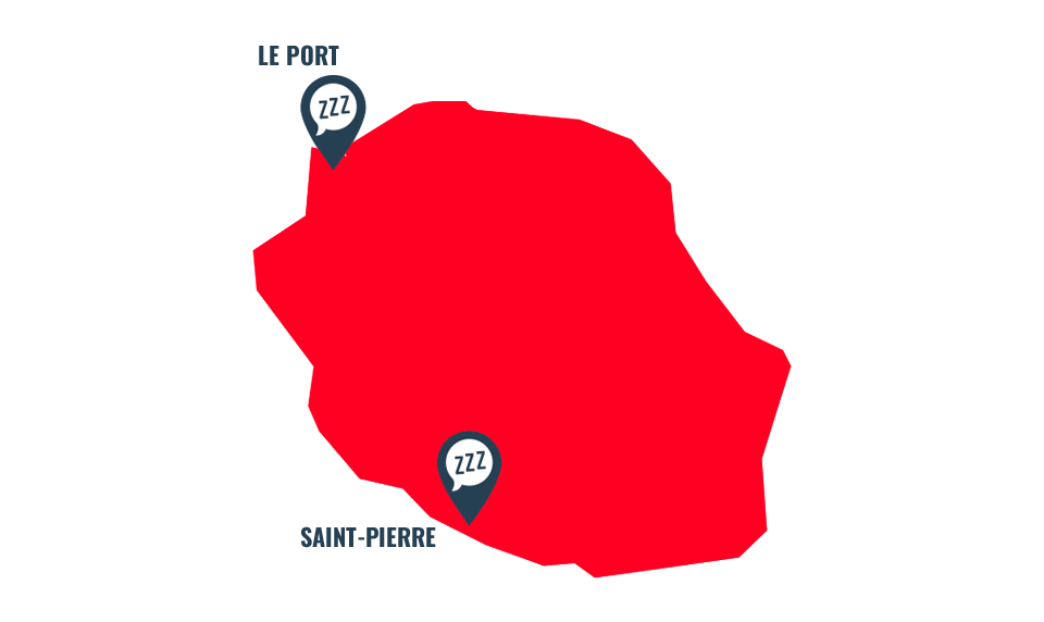 localisation de nos magasins de matelas à la Réunion